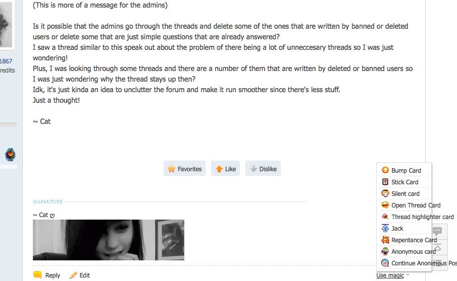 In the bottom right corner it says "Use Magic." Hover over those words and click repentance card ... In the bottom right corner it says "Use Magic." Hover over those words and click repentance card ...