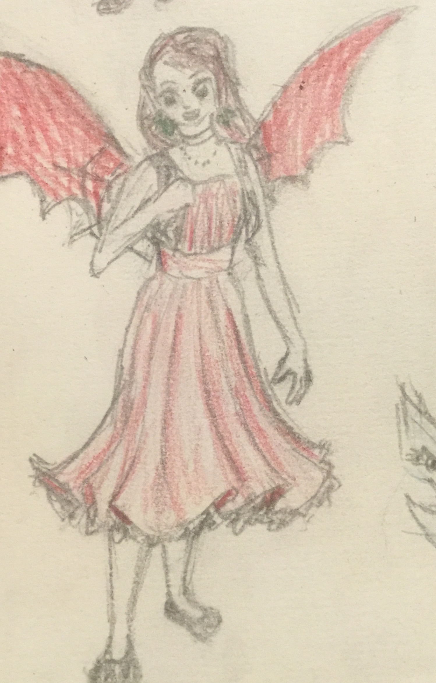 I messed up her pupils so much I shaded them in black.