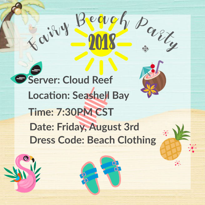 Please don't think these are real parties at the moment ( except for the pixie bbq potluck mingle)