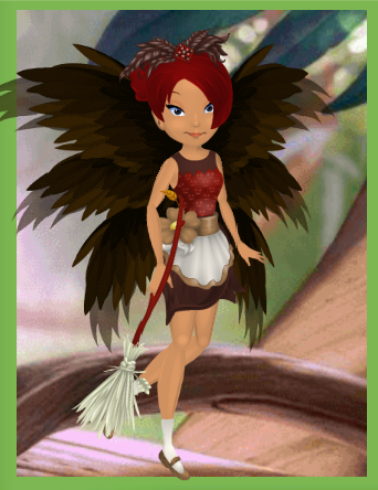 Okay so for French hens, I made a French maid hen, hehe get it?