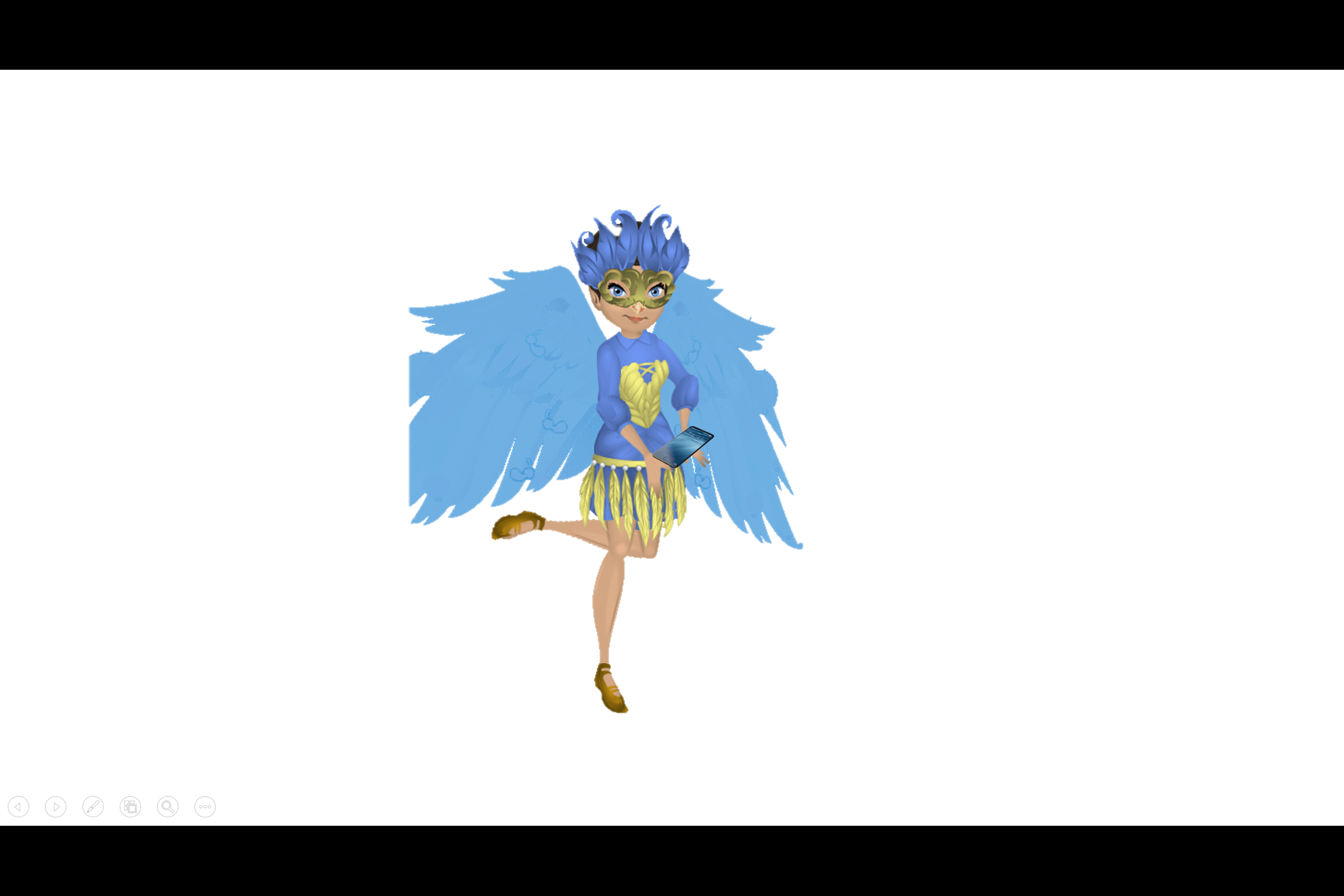 calling (texting) bird