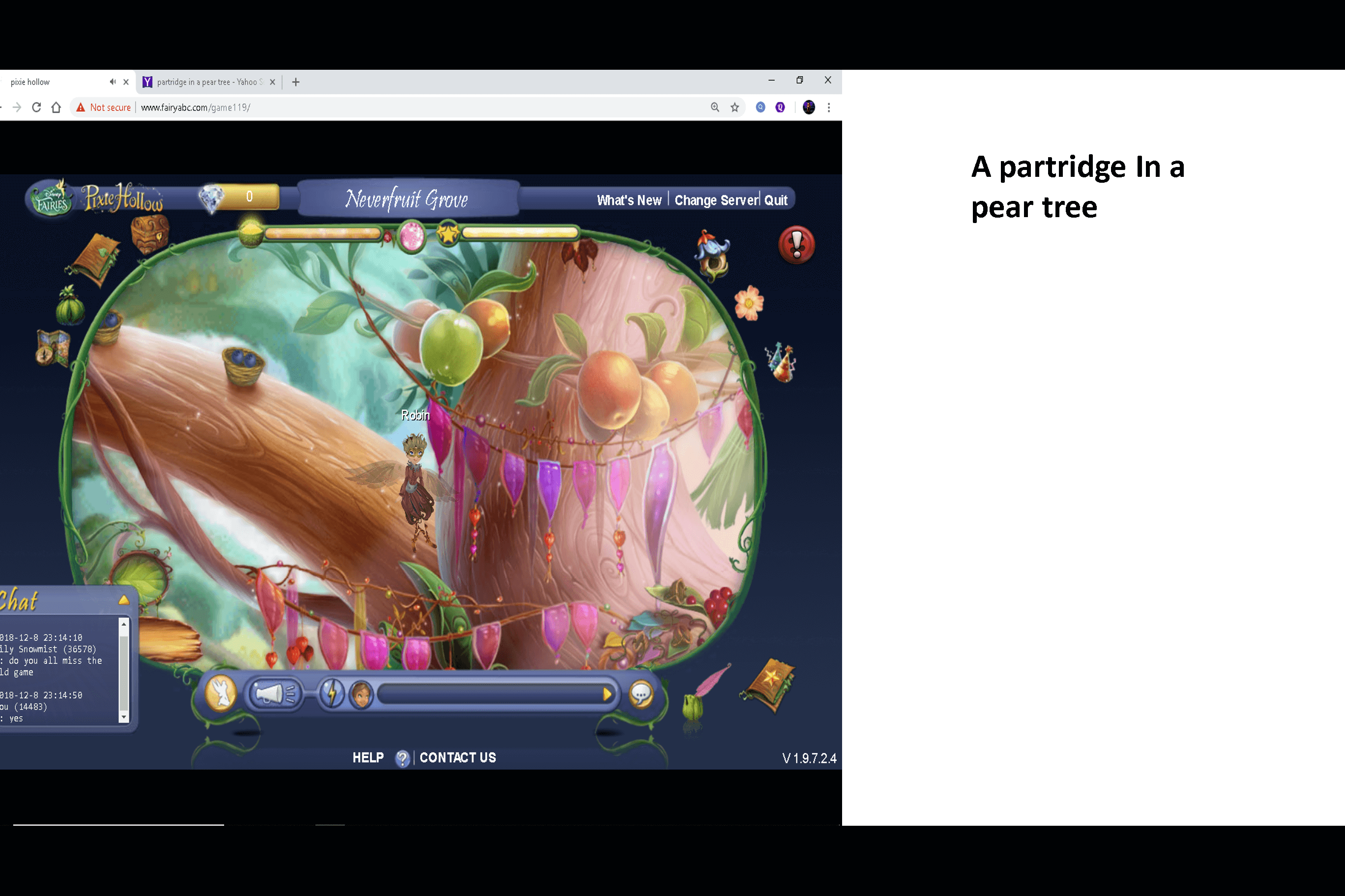 a partridge in a pear tree