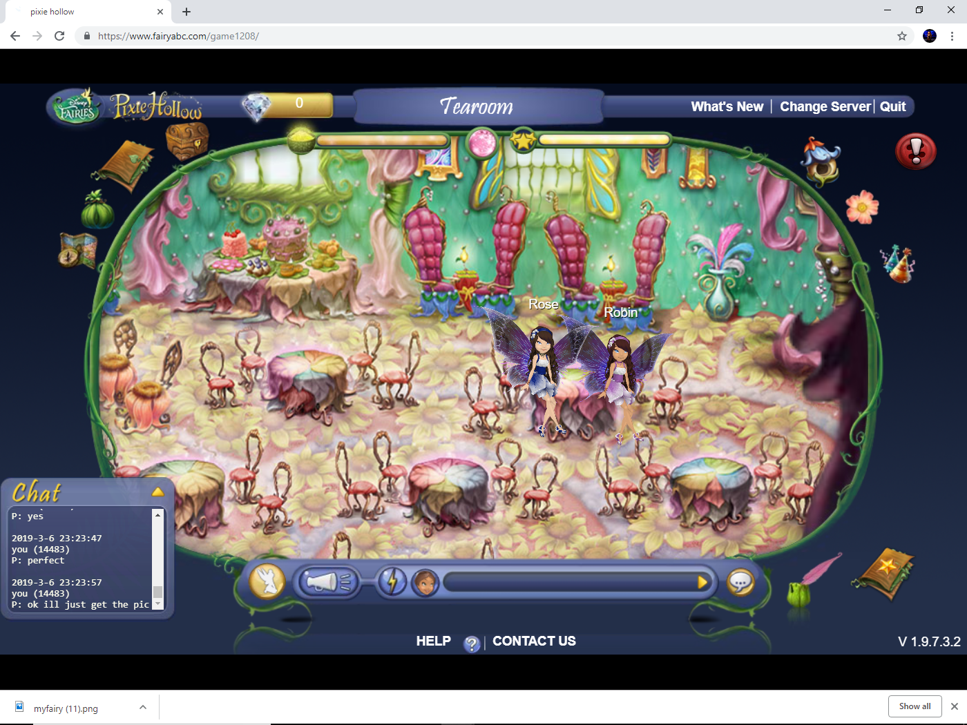 twins in the tearoom