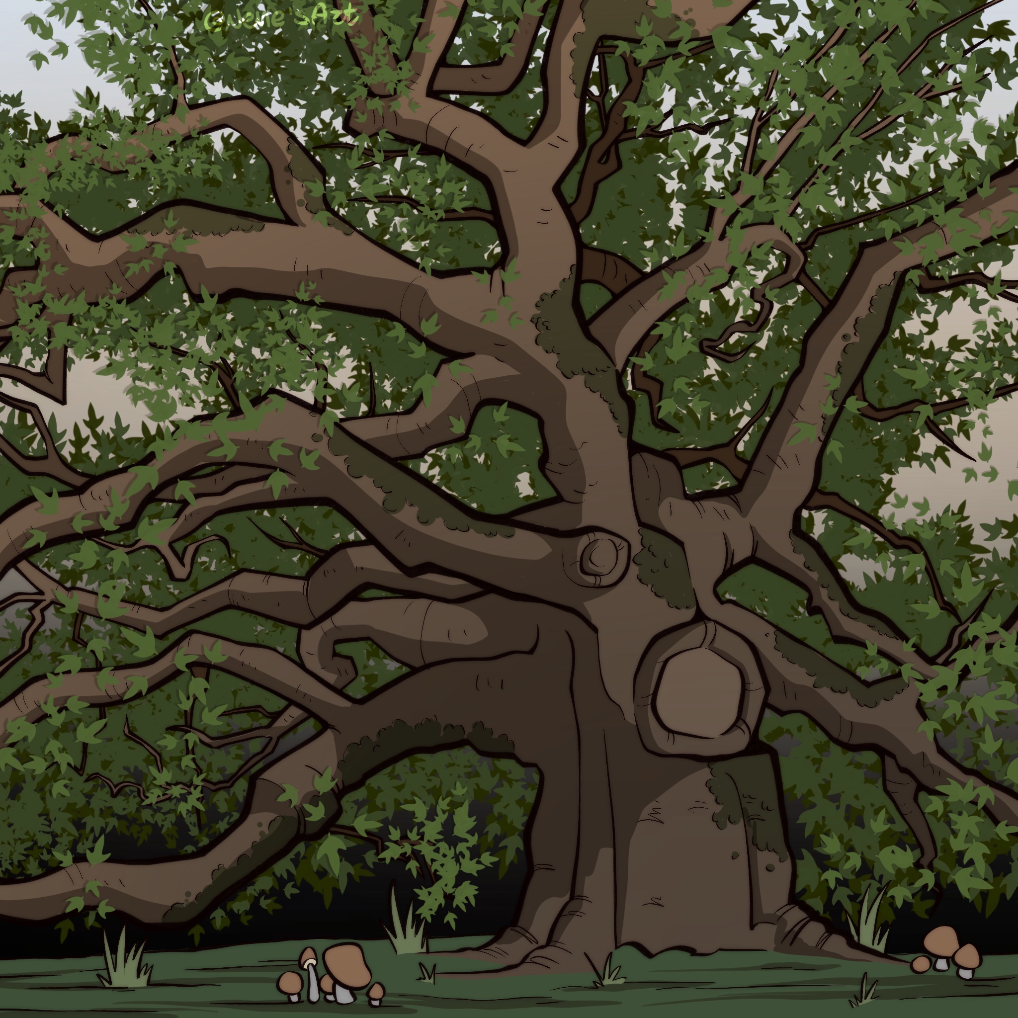 The Oak Tree that will bring her to a new world The Oak Tree that will bring her to a new world