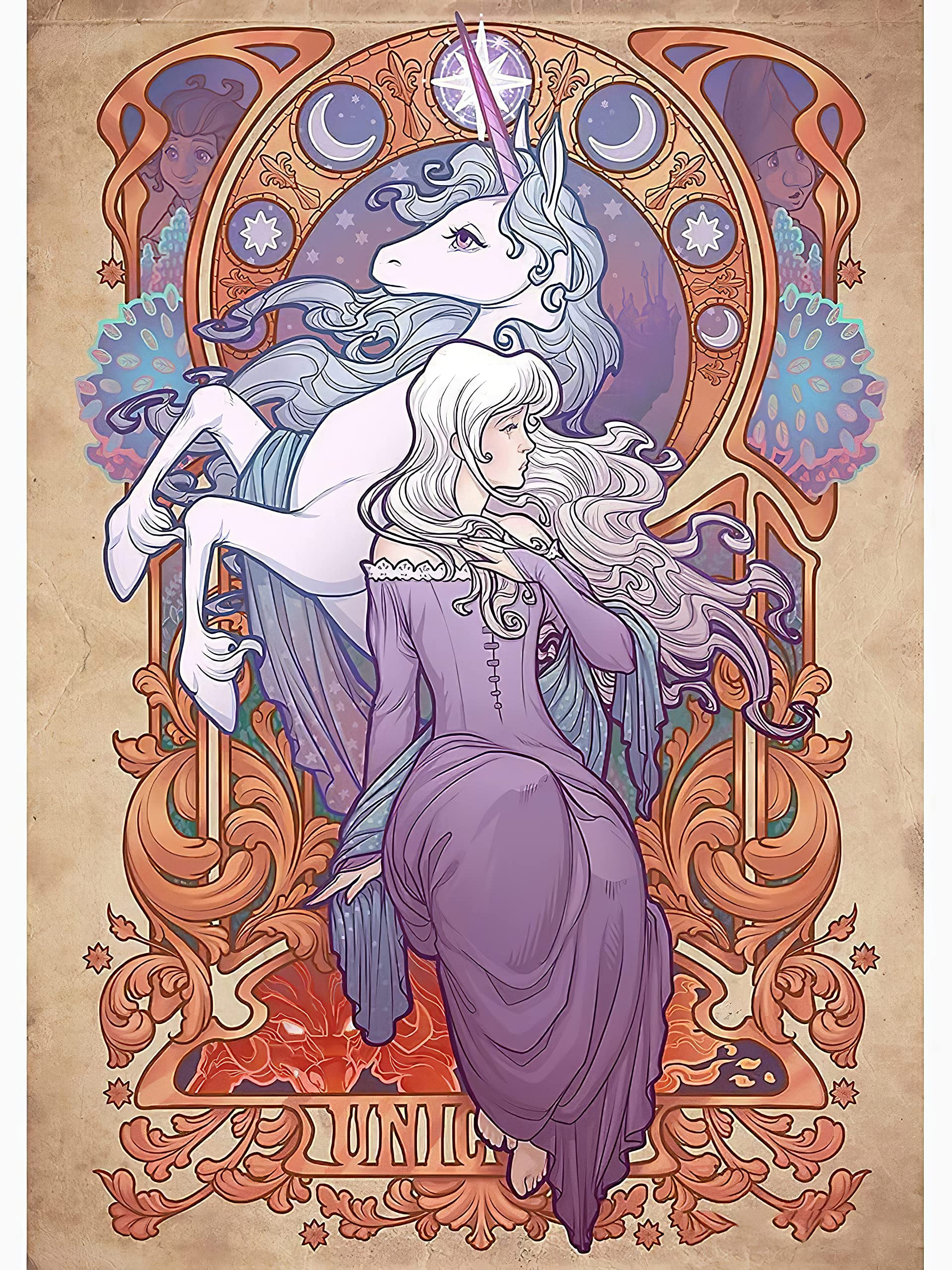 the last unicorn art